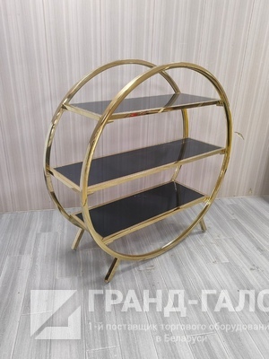 801-22-071 Стеллаж. Золото+черный