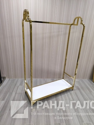 801-22-066 Вешало-стойка. Золото+белый